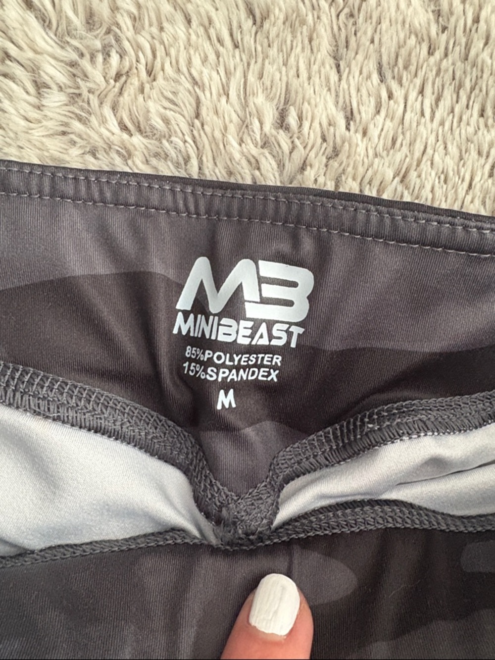 M3 Women's Black Camo Bike Shorts - High-Performance Activewear - Picture 2 of 6